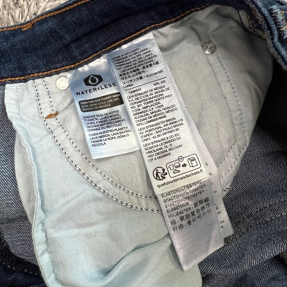 Levi's 726 High Rise Flare Jeans Dark Wash Y2K Bootcut Denim 27x32 *26.5x31.5 - Picture 12 of 14